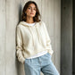 🔥🧶 50% OFF! Suéter de Tricô com Capuz Feminino – Macio, Confortável e Elegante