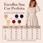 🔥👗 50% OFF! Vestido Longo Feminino Listrado com Cintura Elástica – Elegante, Confortável e Leve