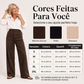 🔥👖 50% OFF! Calça Feminina de Veludo Cotelê de Perna Larga – Quente, Confortável e Elegante