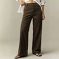 🔥👖 50% OFF! Calça Feminina de Veludo Cotelê de Perna Larga – Quente, Confortável e Elegante