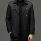 🔥🧥 50% OFF! Casaco Trench Masculino de Comprimento Médio – Elegante, Quente e Sofisticado para Dias Frios