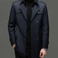 🔥🧥 50% OFF! Casaco Trench Masculino de Comprimento Médio – Elegante, Quente e Sofisticado para Dias Frios