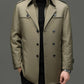 🔥🧥 50% OFF! Casaco Trench Masculino de Comprimento Médio – Elegante, Quente e Sofisticado para Dias Frios