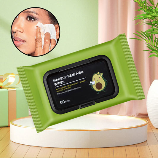 Pacote com 2 unidades Avocado Oil Makeup Remover Wipes