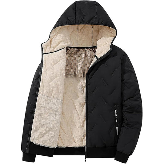🔥 50% OFF! 🧥 Casaco Masculino de Inverno com Capuz – Forro Quente de Grafeno, Confortável e Resistente ao Frio