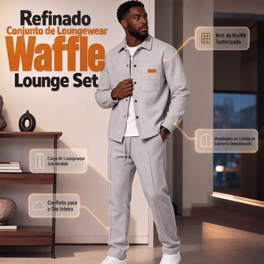 🔥 50% OFF! ✨ Conjunto Feminino Waffle de 2 Peças – Conforto Sofisticado, Estilo Casual e Elegância Para Todos os Dias
