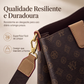 🔥 50% OFF! 👜 Bolsa Bucket Feminina com Monograma Vintage – Elegante, Espaçosa e Perfeita Para Trabalho e Dia a Dia