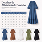 🔥 50% OFF! 👗 Vestido Longo Vintage Feminino com Babados – Elegante, Confortável e Perfeito Para Qualquer Ocasião