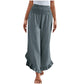 🔥 50% OFF! 👖 Calça Feminina de Algodão e Linho com Cintura Alta – Leve, Confortável e Elegante para o Dia a Dia