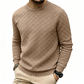 🔥 50% OFF! 👕 Moletom Masculino Xadrez Gola Careca – Estilo Urbano Retrô, Textura Premium e Conforto para o Dia Todo