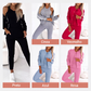 🔥 50% OFF! 👗 Conjunto Feminino Casual de 3 Peças – Jaqueta, Regata e Calça com Estilo Versátil e Conforto para o Dia Todo