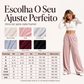 🔥 50% OFF! 👖 Calça Feminina Elegante de Veludo com Perna Larga – Conforto Luxuoso, Caimento Sofisticado e Estilo Moderno