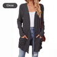 🔥 50% OFF! 🧥 Casaco Feminino de Tricô Aberto na Frente – Elegante, Confortável e Perfeito para os Dias Mais Frescos