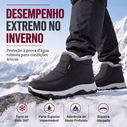 🔥 50% OFF! 🥾 Botas de Neve Térmicas de Inverno – Forro de Pelúcia, Impermeáveis e Confortáveis para Dias Frios