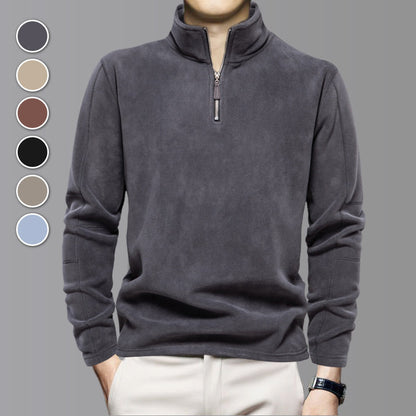 🔥 50% OFF HOJE! 👕 Blusa Masculina com Meio Zíper – Estilo Elegante e Conforto Para Todos os Dias ✨