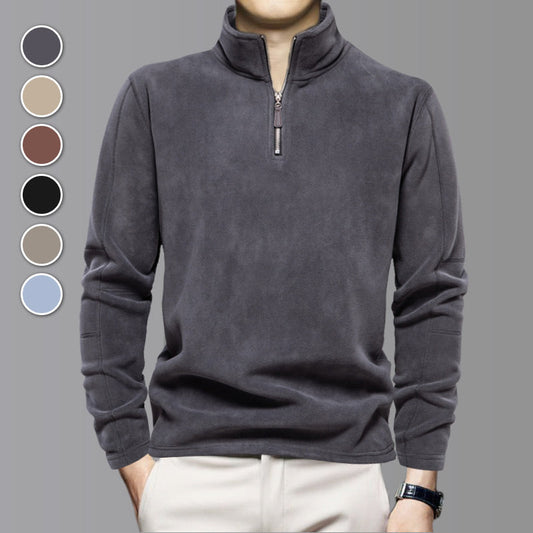 🔥 50% OFF HOJE! 👕 Blusa Masculina com Meio Zíper – Estilo Elegante e Conforto Para Todos os Dias ✨