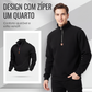 🔥 50% OFF HOJE! 👕 Suéter Masculino com Zíper 1/4 – Estilo Elegante e Conforto Para Dias Frescos ✨