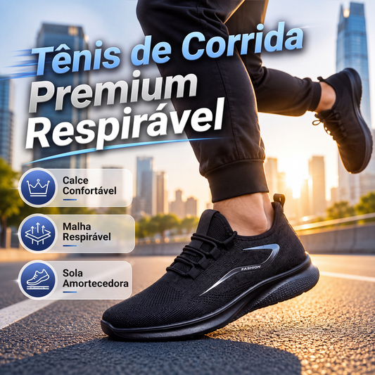 🔥 50% OFF HOJE! 👟 Tênis Masculino de Corrida Respirável e Leve – Conforto, Amortecimento e Liberdade Para Cada Passo ✨