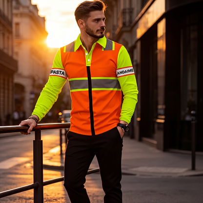 🔥 50% OFF HOJE! 👕  Camisa Masculina de Alta Visibilidade – Segurança, Conforto e Proteção Para Trabalho em Ambientes Externos 🚧