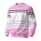 🔥 50% OFF HOJE! 👕  Moletom Masculino Color Block com Listras – Estilo Moderno, Conforto Casual e Visual Único Para o Dia a Dia ✨