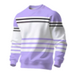 🔥 50% OFF HOJE! 👕  Moletom Masculino Color Block com Listras – Estilo Moderno, Conforto Casual e Visual Único Para o Dia a Dia ✨