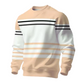 🔥 50% OFF HOJE! 👕  Moletom Masculino Color Block com Listras – Estilo Moderno, Conforto Casual e Visual Único Para o Dia a Dia ✨