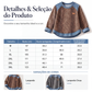 🔥 50% OFF HOJE! 🧥  Moletom Feminino Retrô com Patchwork de Jeans – Estilo Vintage, Conforto Oversized e Visual Moderno Para o Dia a Dia ✨