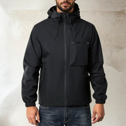 🔥 50% OFF HOJE! 🧥  Jaqueta Masculina Esportiva Outdoor com Bolsos Múltiplos – Proteção Leve, Conforto e Praticidade Para Todas as Aventuras 🌧️