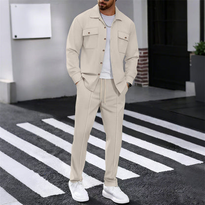 🔥 50% OFF HOJE! 👕  Conjunto Masculino Waffle de 2 Peças com Camisa e Calça – Conforto Premium, Estilo Casual e Visual Moderno Para Todos os Momentos ✨