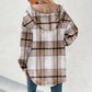🔥 50% OFF HOJE! 🧥  Jaqueta Feminina Xadrez com Capuz – Conforto Aconchegante, Estilo Clássico e Visual Elegante Para os Dias Frios ✨