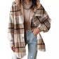 🔥 50% OFF HOJE! 🧥  Jaqueta Feminina Xadrez com Capuz – Conforto Aconchegante, Estilo Clássico e Visual Elegante Para os Dias Frios ✨