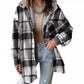 🔥 50% OFF HOJE! 🧥  Jaqueta Feminina Xadrez com Capuz – Conforto Aconchegante, Estilo Clássico e Visual Elegante Para os Dias Frios ✨