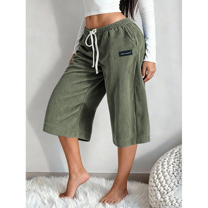 🔥 50% OFF HOJE! 👖  Calça Feminina Pantalona Canelada de Perna Larga – Conforto Leve, Caimento Elegante e Estilo Versátil Para Todos os Momentos ✨