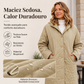 🔥 50% OFF HOJE! 🧥  Casaco Feminino de Inverno com Capuz e Matelassê em Diamante – Estilo Elegante, Visual Moderno e Conforto Para os Dias Frios ✨
