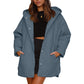 🔥 50% OFF HOJE! 🧥  Casaco Feminino de Inverno com Capuz e Matelassê em Diamante – Estilo Elegante, Visual Moderno e Conforto Para os Dias Frios ✨