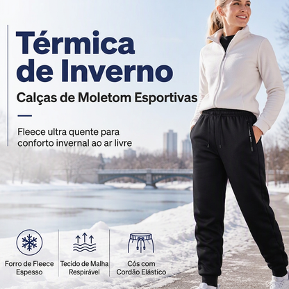 🔥 50% OFF HOJE! 👖  Calça de Moletom Masculina – Quentinha, Confortável e Respirável Para Outono e Inverno ✨