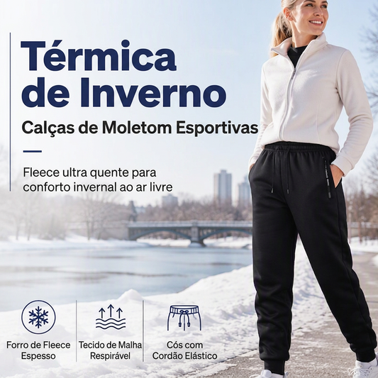 🔥 50% OFF HOJE! 👖  Calça de Moletom Masculina – Quentinha, Confortável e Respirável Para Outono e Inverno ✨
