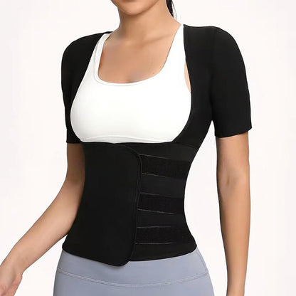 🔥 50% OFF HOJE! 🏋️‍♀️  Modelador Corporal Fitness Feminino – Compressão, Conforto e Efeito Térmico Para Seus Treinos ✨