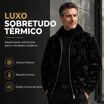 🔥 50% OFF HOJE! 🧥  Sobretudo Térmico Masculino de Luxo – Calor Extremo, Forro Térmico e Visual Sofisticado Para o Inverno ✨