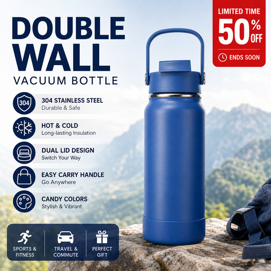 🥤❄️ Copo Térmico Premium Inox 304 – Bebidas Geladas ou Quentes o Dia Todo Sem Derramar